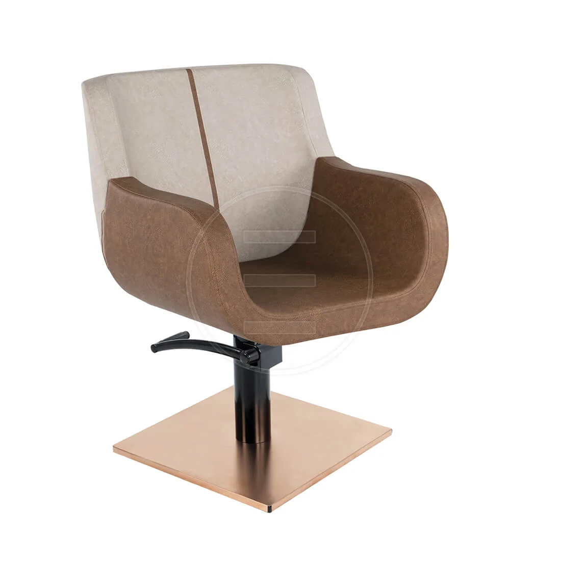 Scaun coafor / styling chair Alpeda Lotus Line Rose - imagine 2