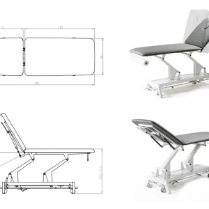 Masa electrica tratament (pat electric tratament) KANTON AVANT baza neagra - imagine 4