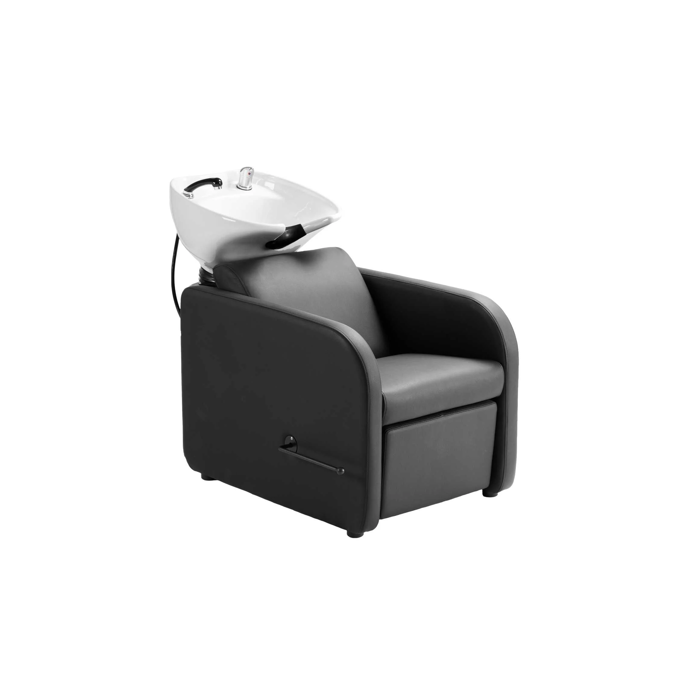 Unitate pentru spalat, scafa coafor/frizerie Dduueett Midi, suport picioare reglabil - imagine 2