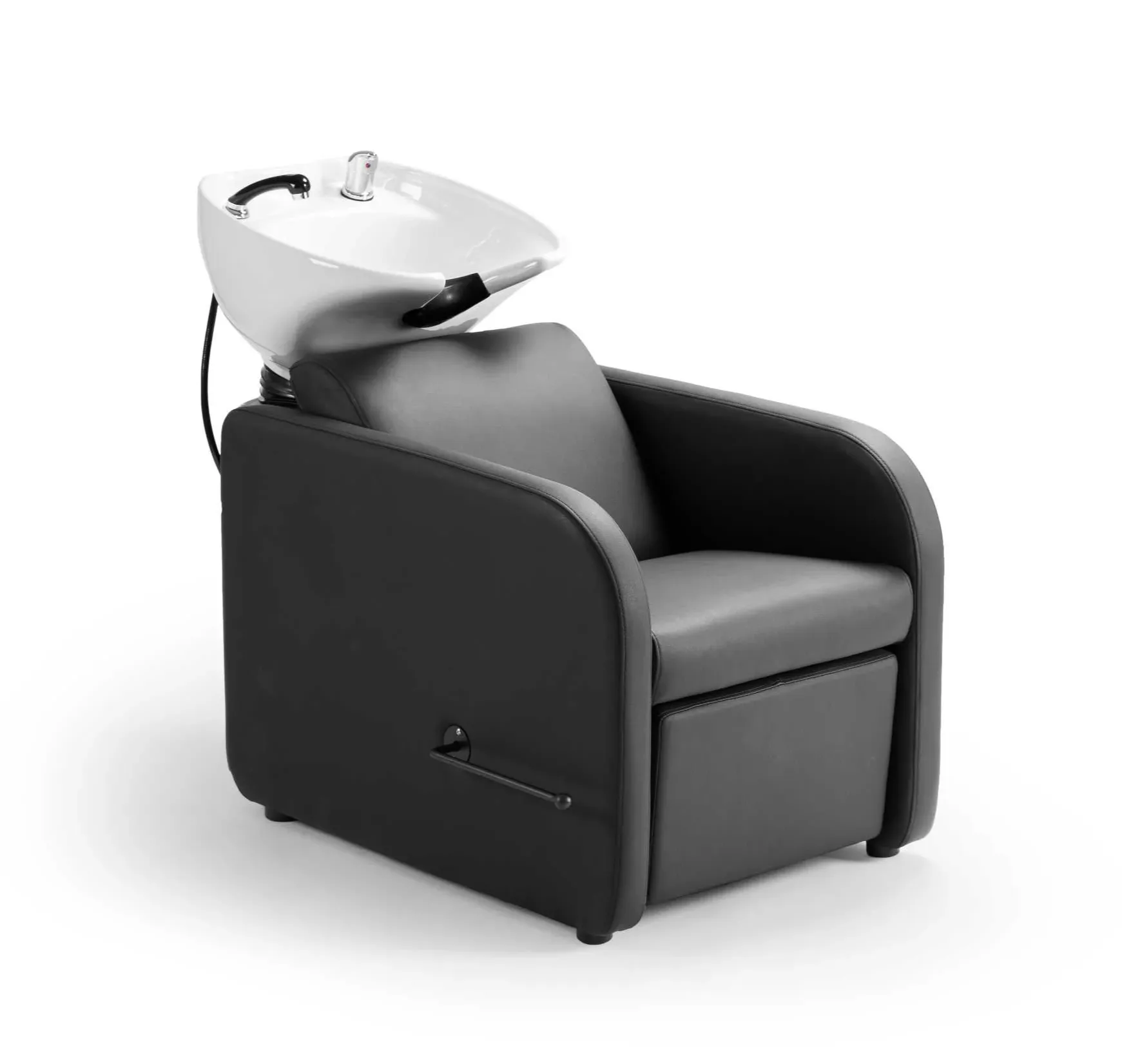 Unitate pentru spalat, scafa coafor/frizerie Dduueett Midi, suport picioare reglabil