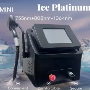 Aparat Epilare Iceplatinium Portabil 1200W 808nm, 755nm, 1064nm Dioda Laser, 50mil Impulsuri, Epilare Laser Definitiva Profesionala Salon Cool Refrigeration