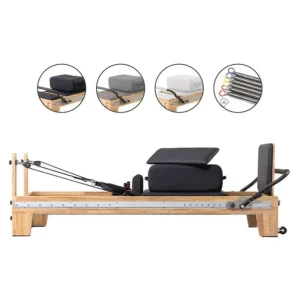 Aparat Reformer pentru pilates si yoga, profesional din lemn, pentru modelarea corpului, echipament de fitness