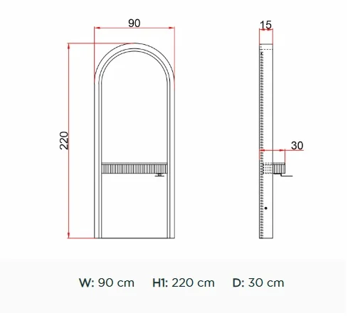Post de lucru coafor / makeup unit Alpeda CHARM Makeup - imagine 4
