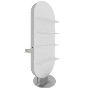 Post dublu de lucru coafor dublu / insula Alpeda Glam Island SHELF Crom Nk