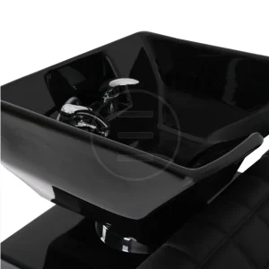 Unitate pentru spalat, scafa / washing unit Alpeda Salon Wash Black, suport picioare electric - imagine 3
