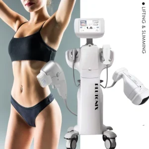 Aparat DUO 7D HIFU Plutonix si LIPOSlim, pentru rejuvenare faciala, remodelare corporala , High Intensity Focused Ultrasound, Skin Rejuvenation