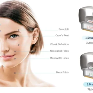 Aparat DUO 7D HIFU Plutonix si LIPOSlim, pentru rejuvenare faciala, remodelare corporala , High Intensity Focused Ultrasound, Skin Rejuvenation