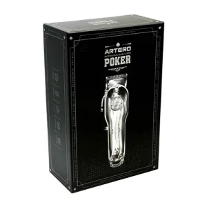 Masina de tuns profesionala Artero Poker, Inox, 8W, 5 piepteni, Argintie - imagine 4