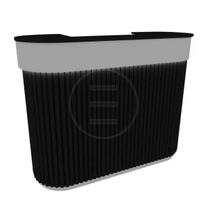 Receptie Alpeda Rozalin Desk Auriu / Crom / Rose / Black - imagine 5